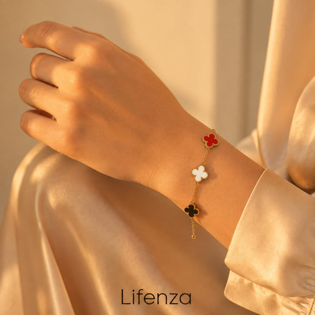 Clover Wraparound Bracelet (Multicolor)