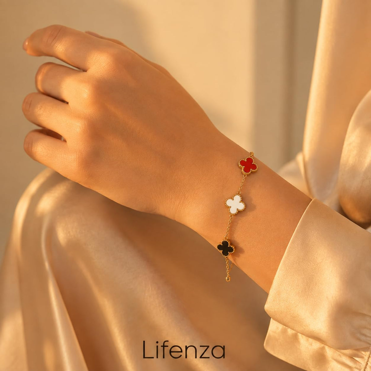 Clover Wraparound Bracelet (Multicolor)