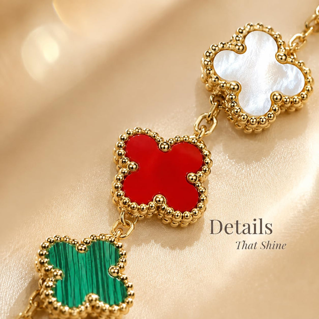 Clover Wraparound Bracelet (Multicolor)